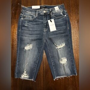 Judy Blue cut off Bermuda shorts High waist size small NWT